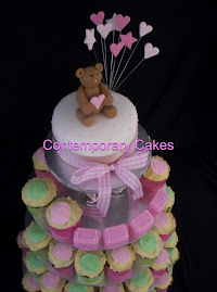Teddy bear Tall Cupcake Tower