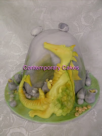 Sleeping Fairytale Dragon Cake