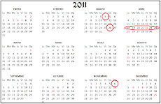 CALENDARIO SEMANA SANTA 2011