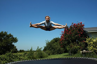championne de trampoline