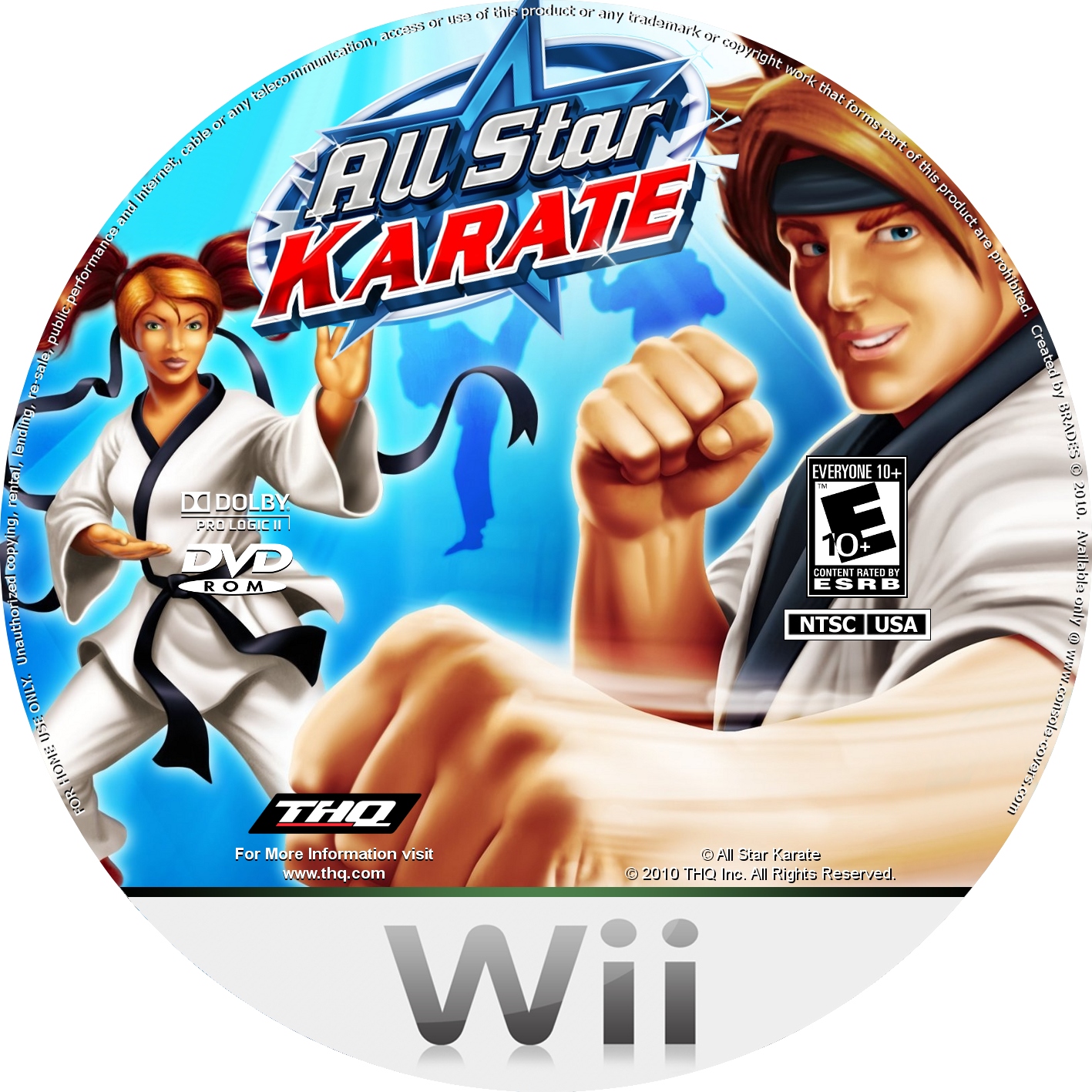 Wii Labels all star karate
