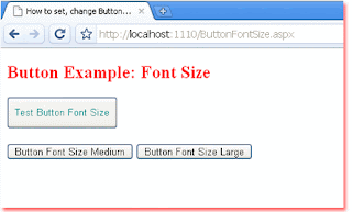 Font Size Button