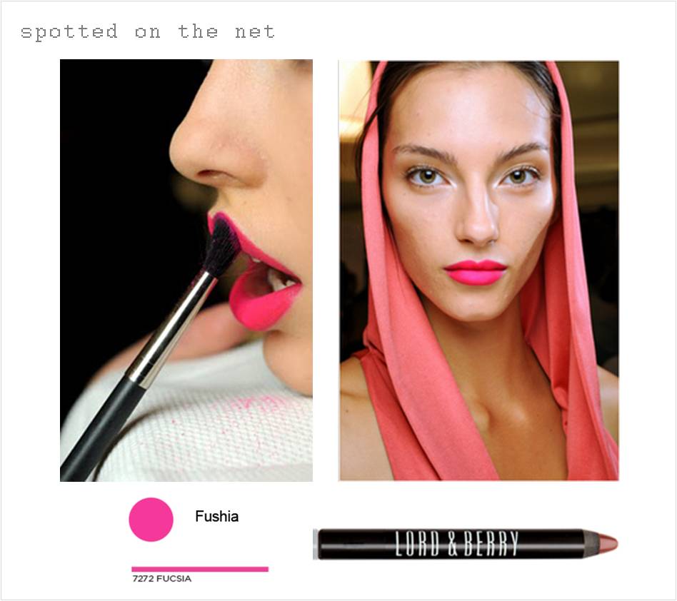 hot pink lips