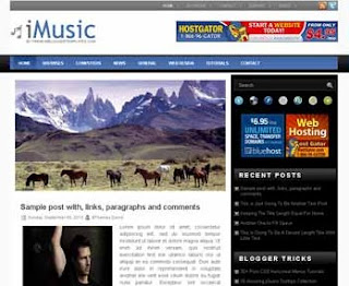 iMusic Blogger Template