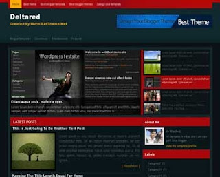 Delta Red Blogger Template