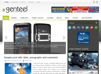 Genteen Blogger Template