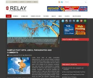 Relay Blogger Template