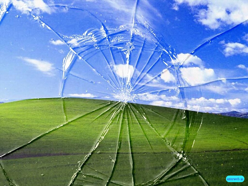 This guy installs a desktop background of a cracked LCD wallpaper braintop This guy installs a desktop background of a cracked LCD wallpaper braintop