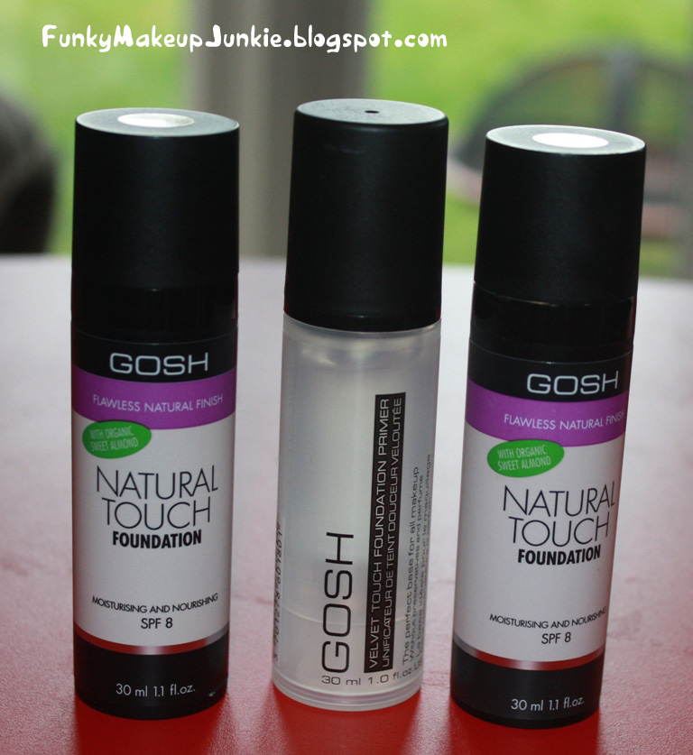 Funky Makeup Junkie GOSH Natural Touch foundation & Velvet Touch primer