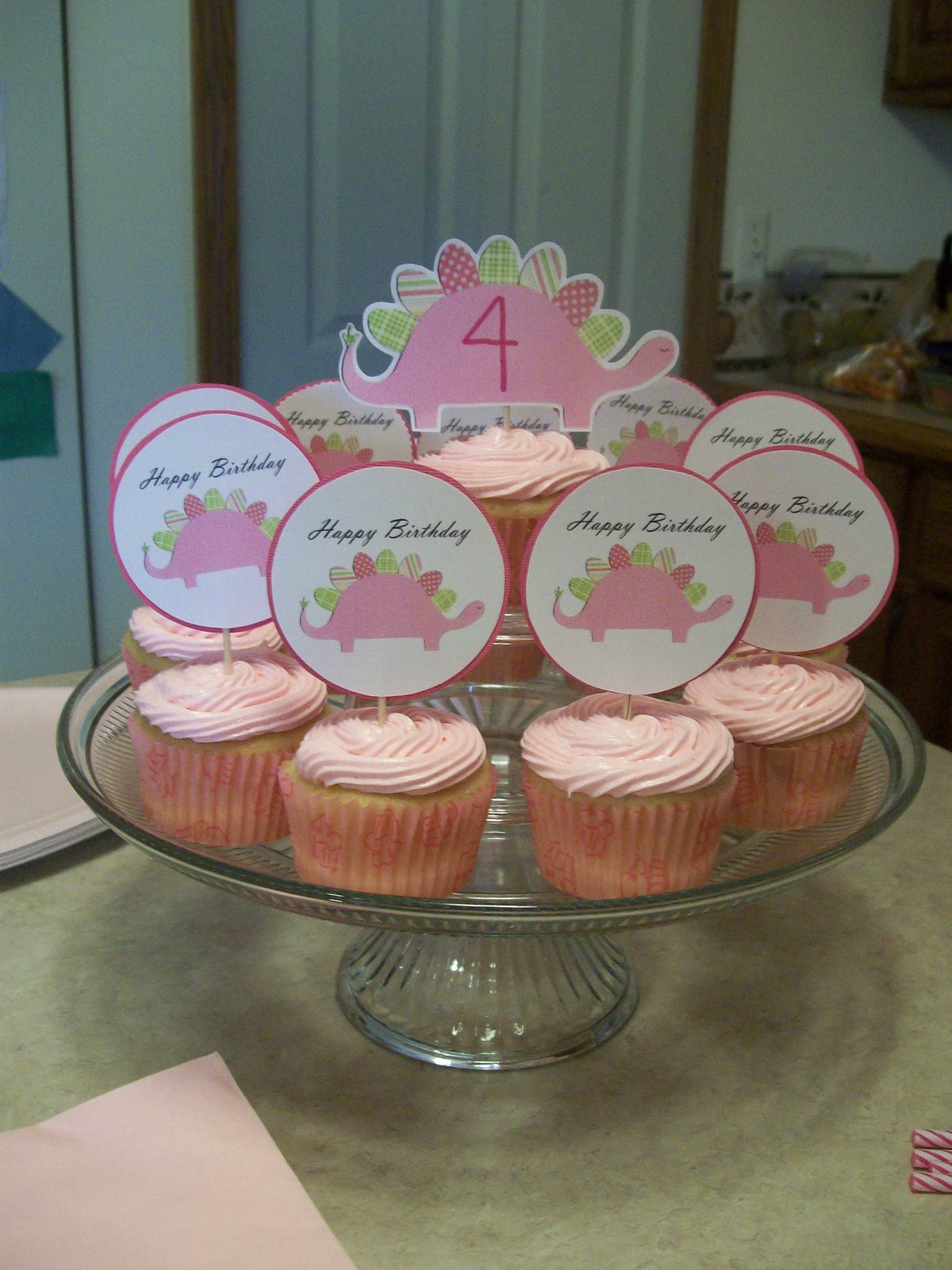 Serving Pink Lemonade Pink Dinosaur Party