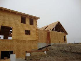 Patriot Log Home Builders Up Date On Mckay Hochstetler Log Home Building Process In North Dakota