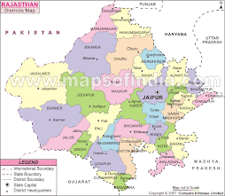 Map Rajasthan