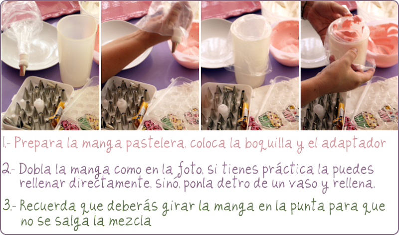 Como rellenar una manga pastelera - VelocidadCuchara.com