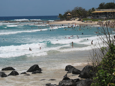 The Gold Coast strip kicks off gold coast beach. The Gold Coast strip kicks off