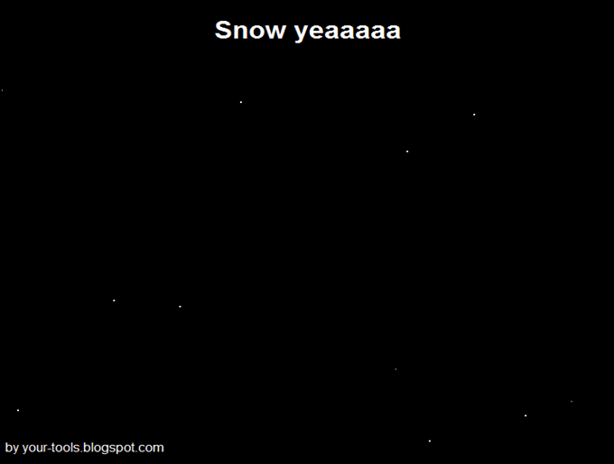 Amazing - Falling Snow Effect Amazing - Falling Snow Effect