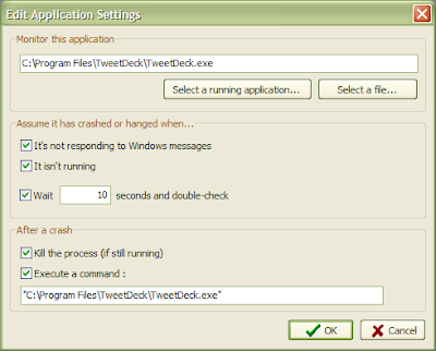 Execute any File When Any Software Restart Crashed Or Hanged