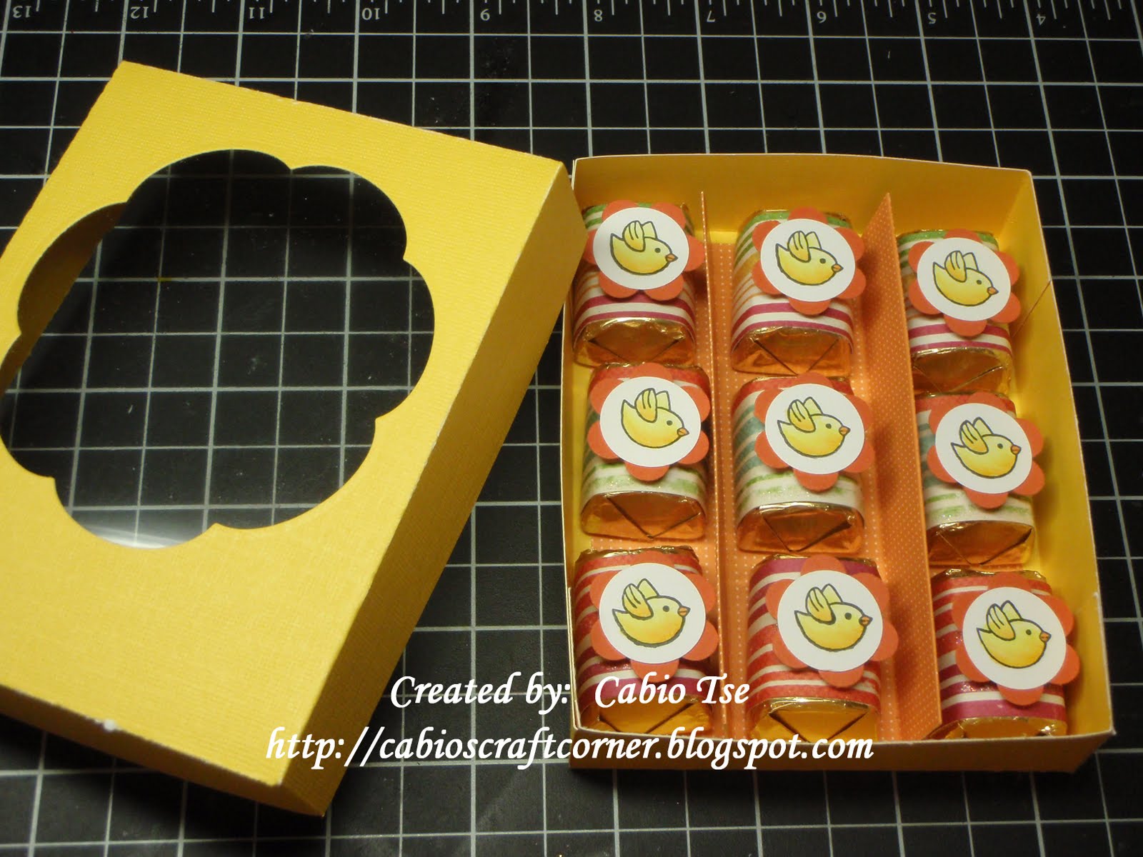 Cabio's Craft Corner Tutorial Candy Box