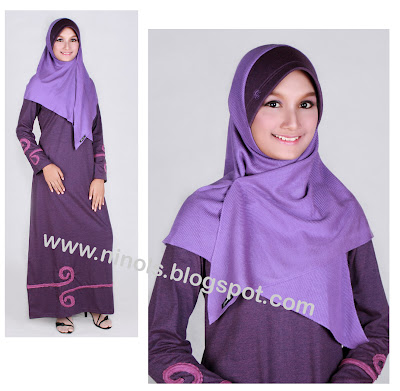 ninols, busana muslim kaos, gamis kaos, blus kaos celan