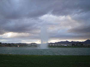 Paar honderd feet hoge fontein