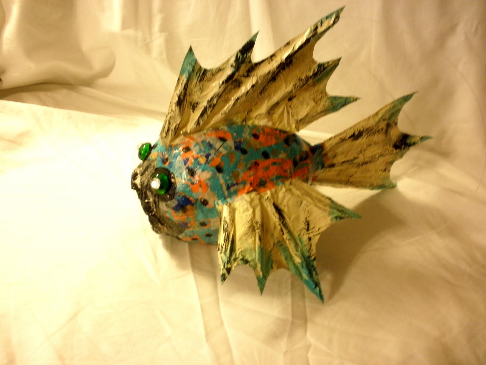Notes From Straw Mountain Studio PAPER MACHE FISH 2