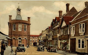 View of the High Street, showing the home premises on right-hand side.