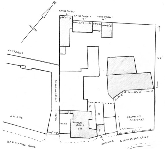 Plan of Redhill Brewery, 1914