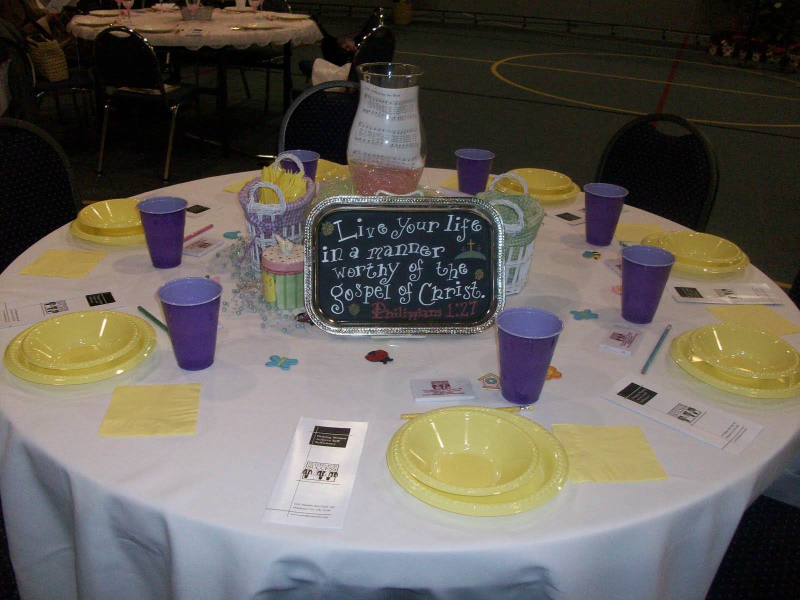 Easy Table Decorations For Senior Luncheon Photograph Ladi
