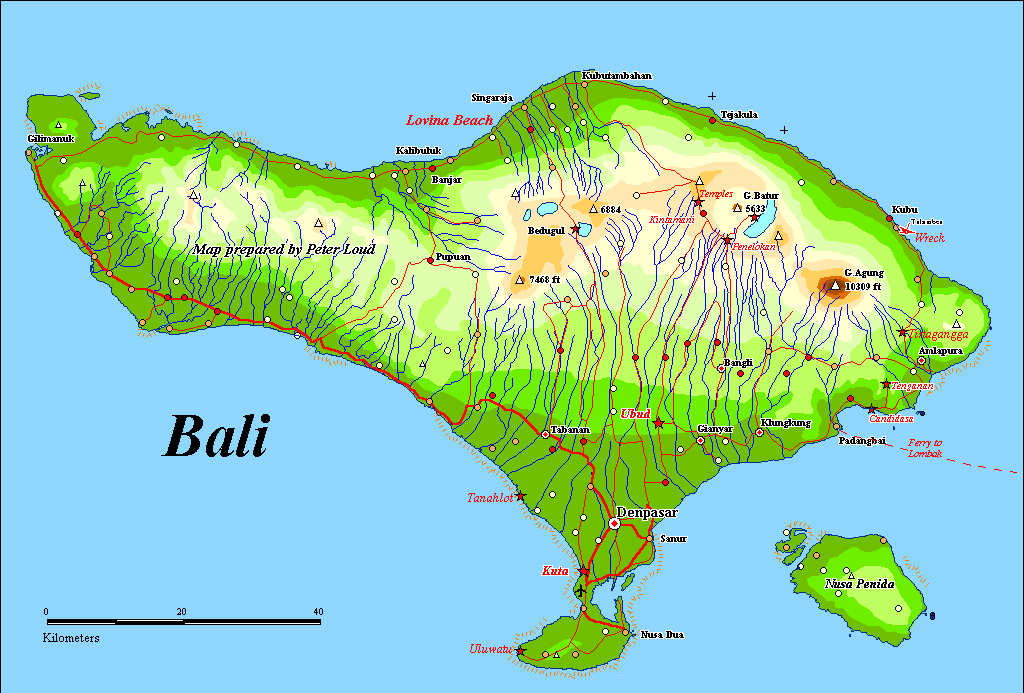 AMAZING INDONESIA: BALI MAP