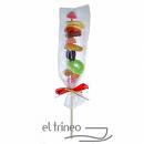 ¡Mira que brocheta mas original