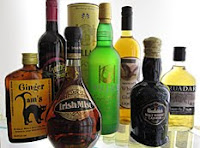 a selection of whisky liqueurs
