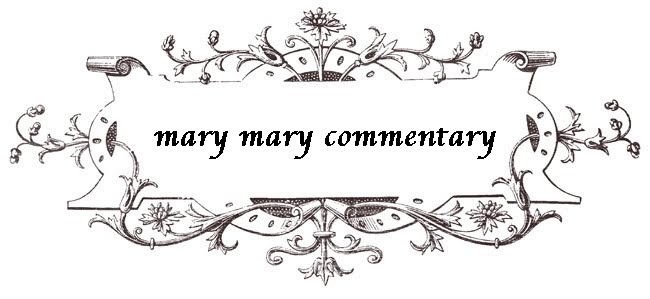 mary mary commentary