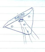 Tringular UFO as Drawn By Eric Goring