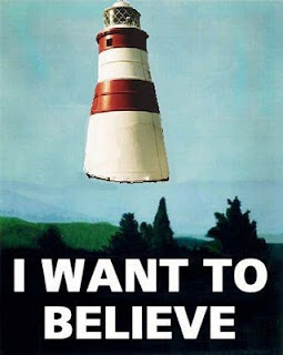 I Want To Belive & LightHouse Posterl