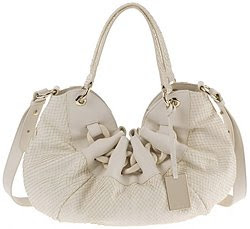White python stamped Furla Ninfea chain purse