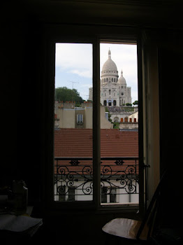 Kate's bedroom view of Sacre Coeur