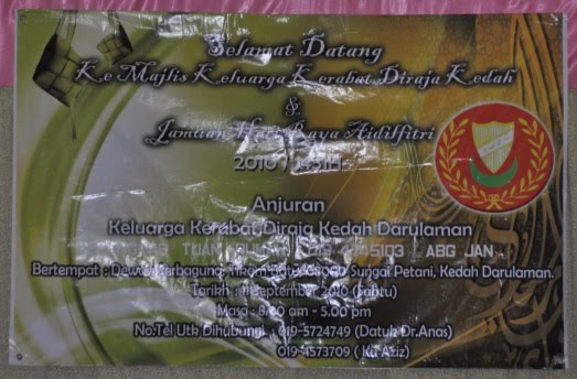 Menjejaki Waris Keturunan Wan Mat Saman Kerabat Diraja Kedah Majlis Perjumpaan Kerabat Di Tikam Batu