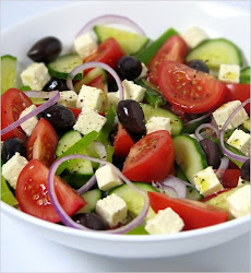 GREEK SALAD WITH FETA CHEESE