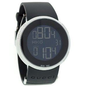 GUCCI Women's YA114401 i-gucci Digital Black Watch