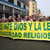 15 mil Personas Protestan nueva Ley Religiosa en Peru
