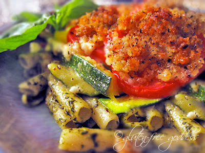 Pesto zucchini gratin