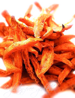 Sweet potato fries, gluten-free and vegan Sweet potato fries
