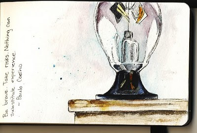 sketch watercolour painting