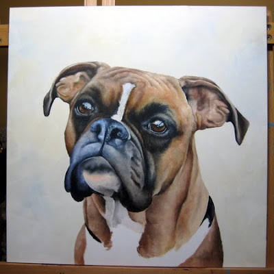 oil pet portrait painting