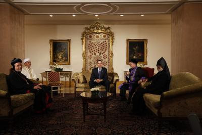 Obama com os líderes espirituais de Istambul
