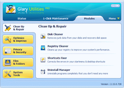 glary, tune up, utilities, 2.23, centro, bisnis online software gratis