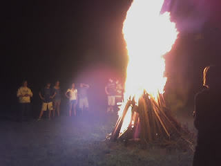 campfire goes beyond cozy at summer party
