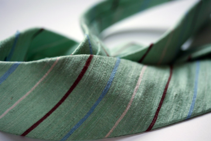 soft green silk detail