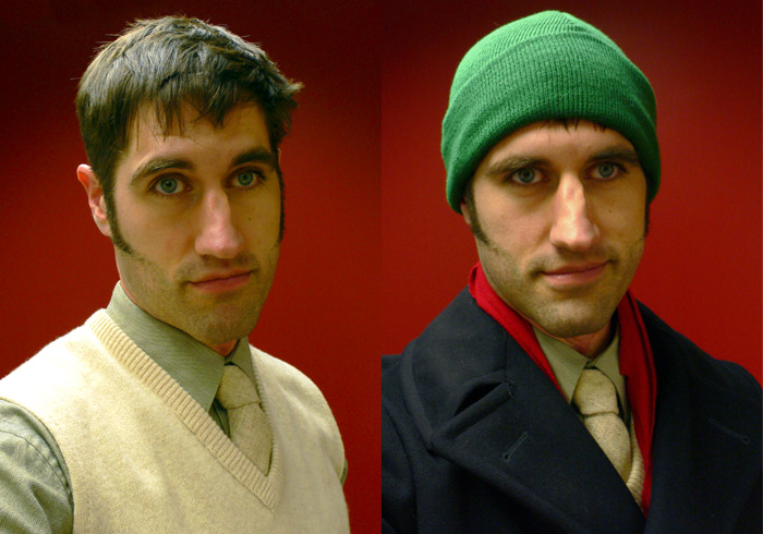 with and without outside clothes