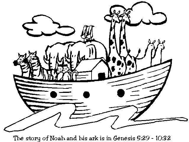 Noah Coloring Page Noah Coloring Page