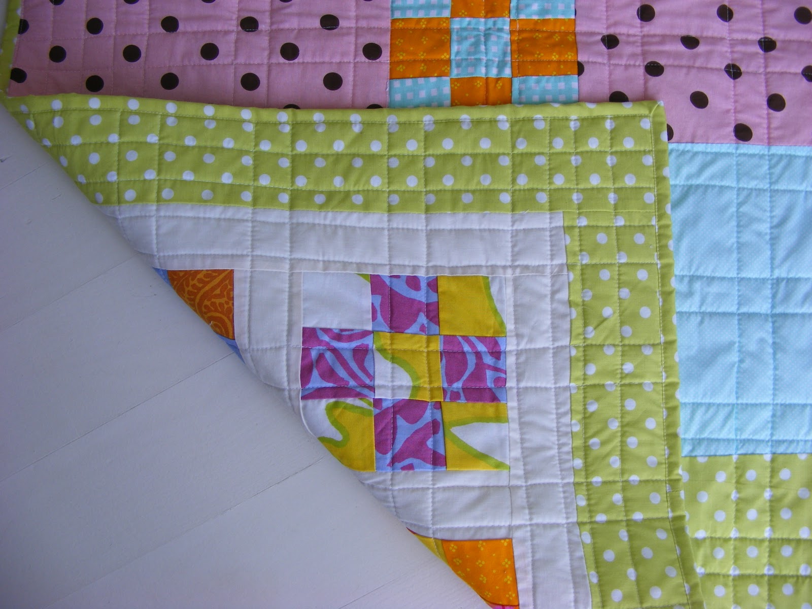 blimunda quilts Nine Patch Baby Quilt Number Three